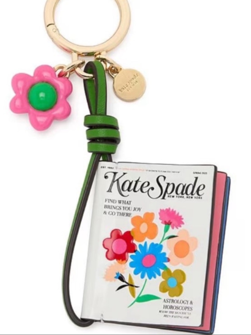 Kate Spade fresh picks magazine bag charm - Picture 4 of 8